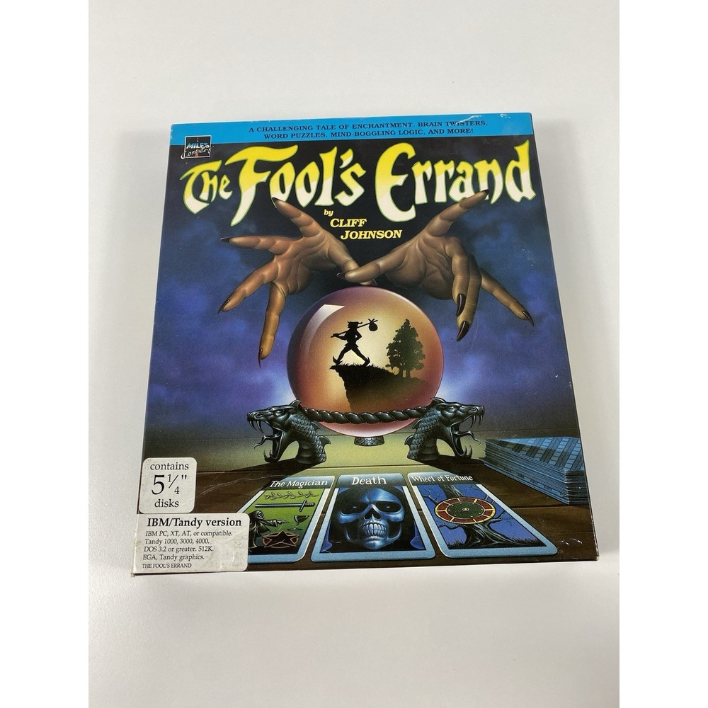 The Fools Errand IBM/Tandy Version 5.25" Floppy Disks